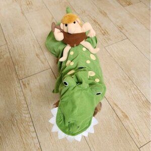 Petco Dog Pet Alligator 3D Caveman Costume Outfits size M